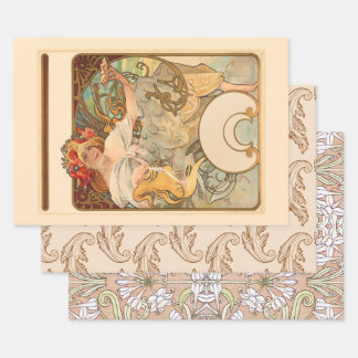 Lady mit Pflücken in ihrem Haar, Geschenk Geschenkpapier Set