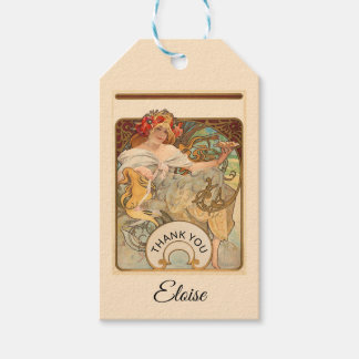 Lady mit Poppies in ihrer Haare, vielen Dank Geschenkanhänger