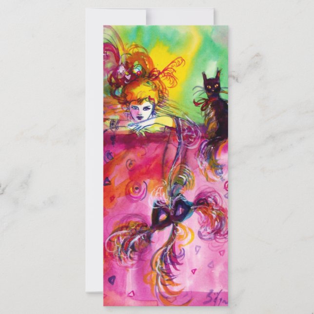 LADY MIT SCHWARZER KATZE (Vorderseite)