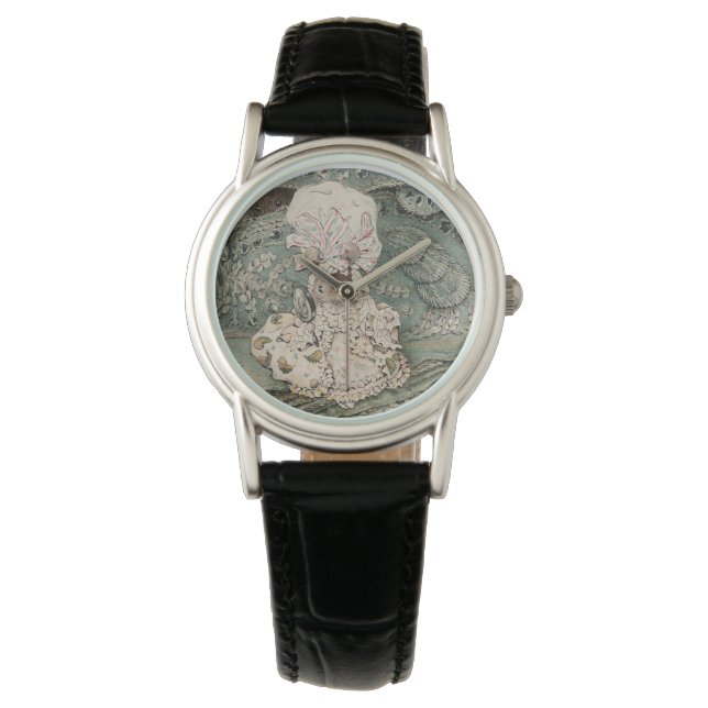 Lady Mouse in einer Mob Cap (von Beatrix Potter) Armbanduhr (Vorderseite)
