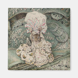 Lady Mouse in einer Mob Cap (von Beatrix Potter) Magnet