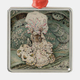Lady Mouse in einer Mob Cap (von Beatrix Potter) Ornament Aus Metall