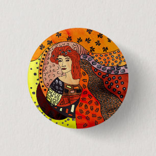 Lady Nature Button