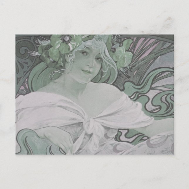 Lady Nature Postcard Postkarte (Vorderseite)