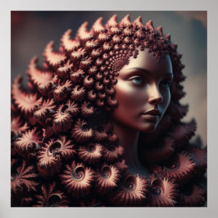 Lady Newtonbrot Posing for Portait Poster