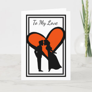 Lady oder Man Romantic Movie Valentine Card führen Karte