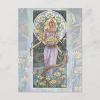 Lady of April Art Nouveau Birthstone Series
