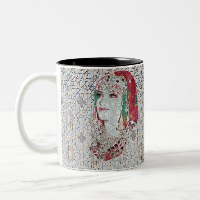 Lady of Atlas II Zweifarbige Tasse (Links)