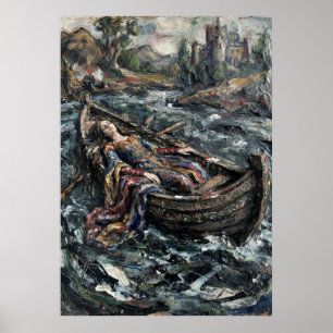 Lady of Charlotte River Boot Poster