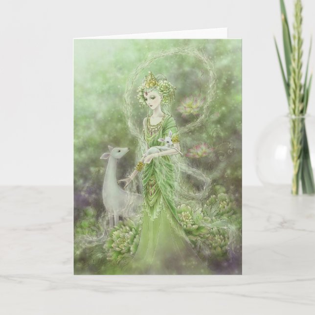 Lady of Compassion Grußkarte Karte (Vorderseite)