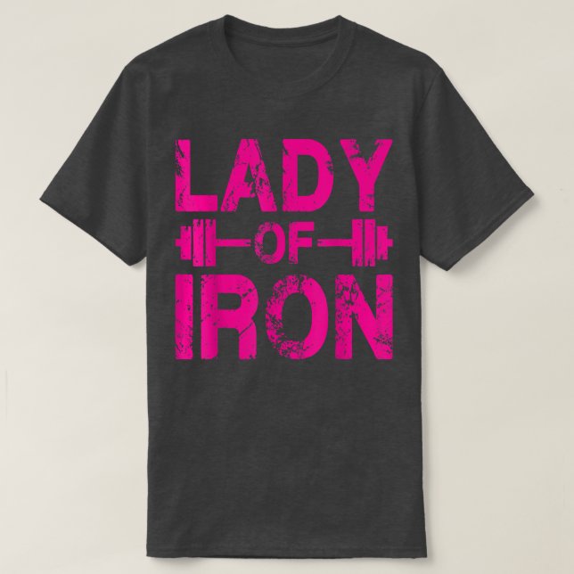 Lady of Eison Gym Motivierend T-Shirt (Design vorne)