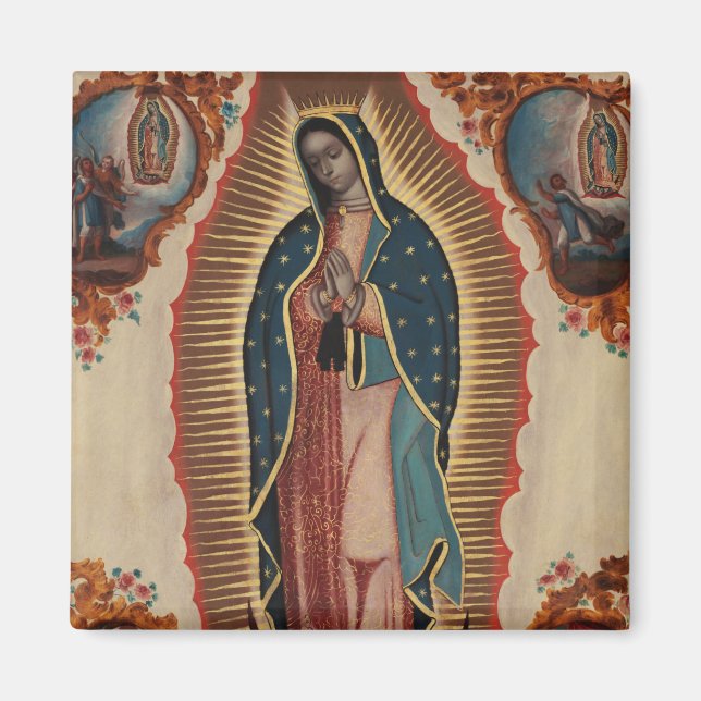 Lady of Guadalupe, 1780 von Sebastian Zalcedo Magnet (Vorne)