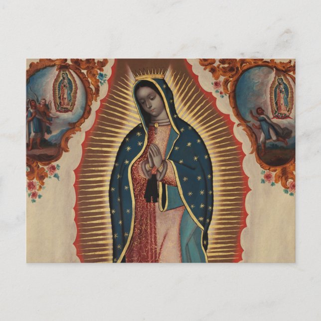 Lady of Guadalupe, 1780 von Sebastian Zalcedo Postkarte (Vorderseite)