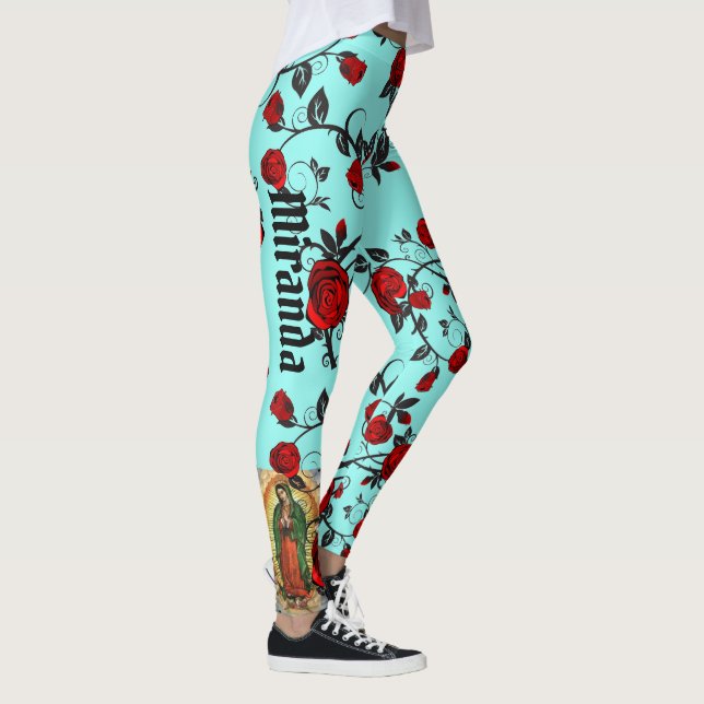 Lady of Guadalupe Leggings Women's Custom Pants (Rechts)