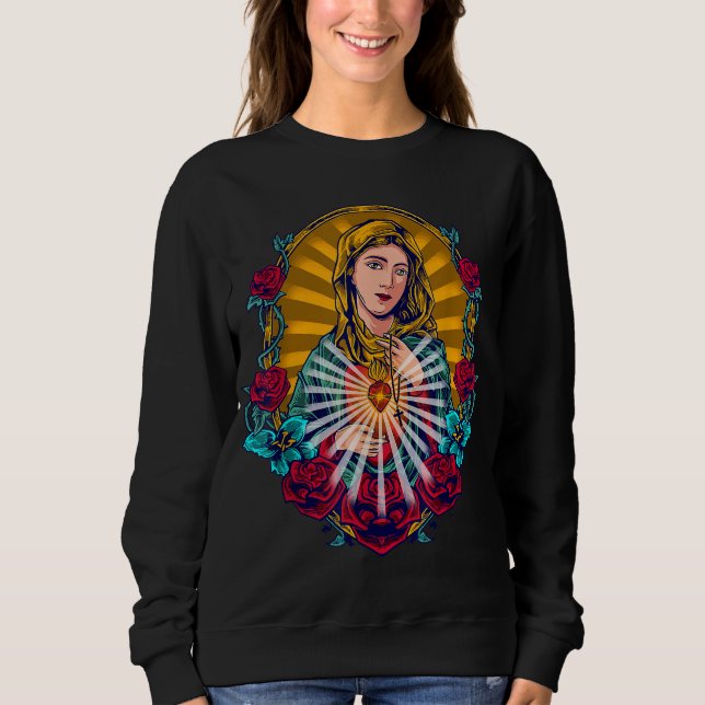 Lady of Guadalupe Mary Sweatshirt (Vorderseite)