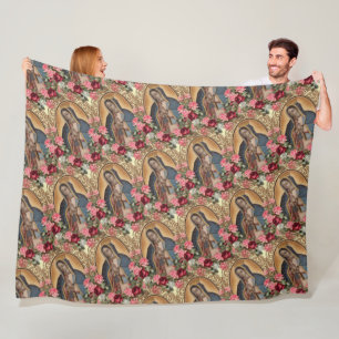 Lady of Guadalupe Santa Maria Spanische Jungfrau F Fleecedecke