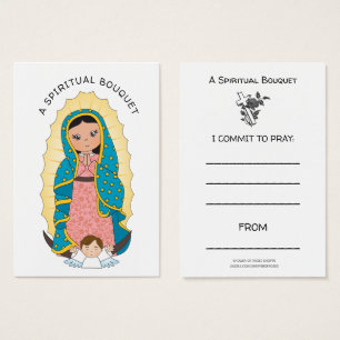 Lady of Guadalupe Spiritual Bouquet Prayer Card