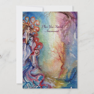 LADY OF LAKE , lebendiges blaues, rosa metallische