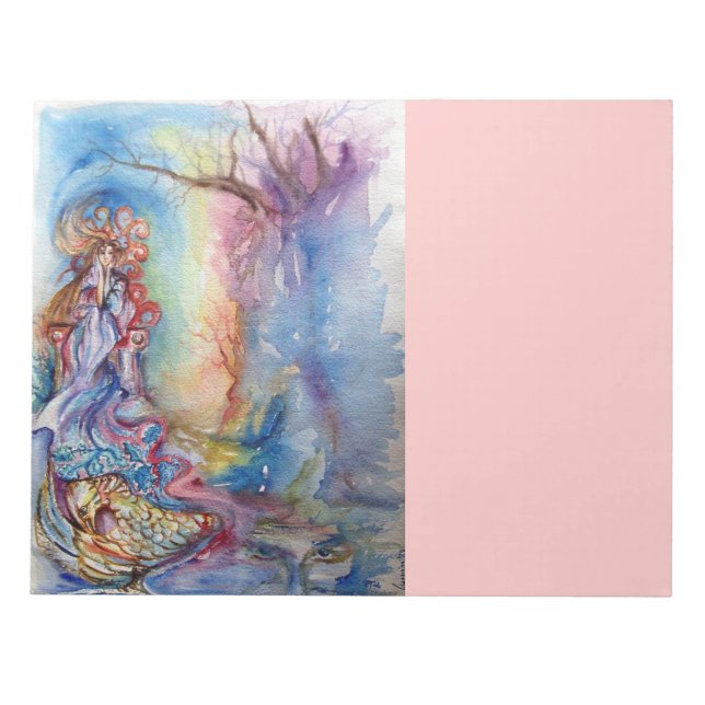 LADY OF LAKE Magic and Mystery Watercolor Notizblock (Vorderseite)