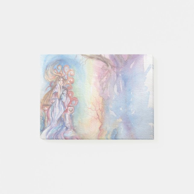 LADY OF LAKE / Magie und Mystery Post-it Klebezettel (Vorderseite)