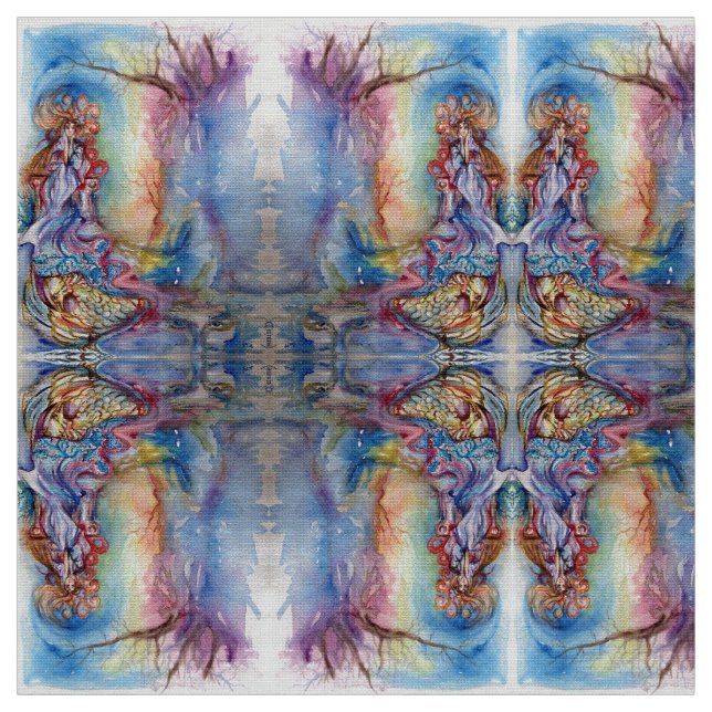 LADY OF LAKE , Magie und Mystery Stoff (Muster)