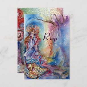 LADY OF LAKE , strahlend blaurosa uAwg Einladung