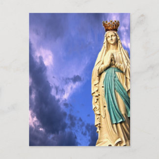 Lady of Lourdes Postkarte