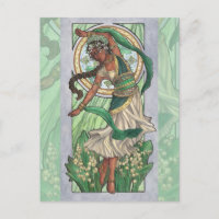 Lady of May Art Nouveau Birthstone Series