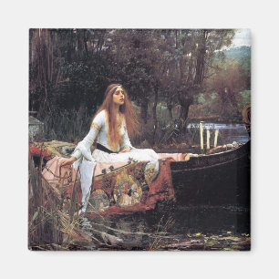 Lady of Shallot Antique Art Malerei Magnet