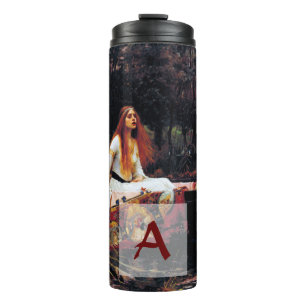 Lady Of Shallot auf JW Art Monogram Thermosbecher