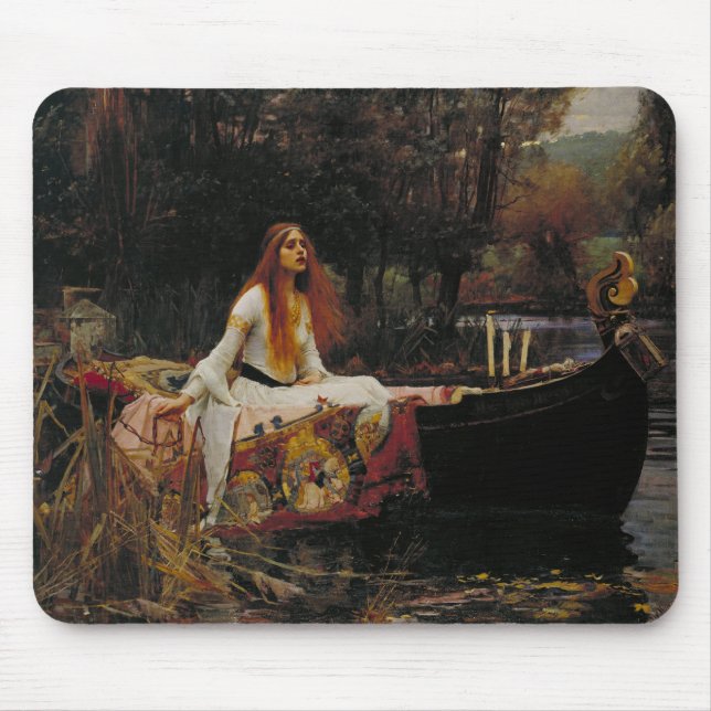 Lady of Shallot Pre-Raphaelite Malerei Mousepad (Vorne)