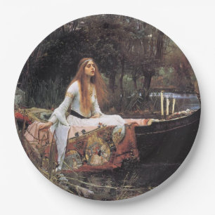 Lady of Shallot Pre-Raphaelite Painting Pappteller