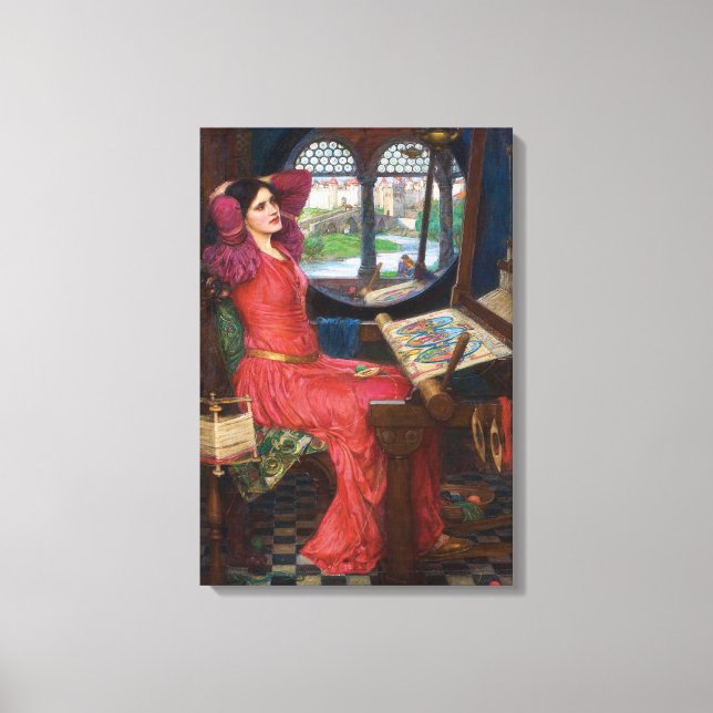 Lady of Shallot von John William Waterhouse Leinwanddruck (Vorderseite)