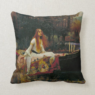 Lady of Shalott auf dem Wasser Kissen