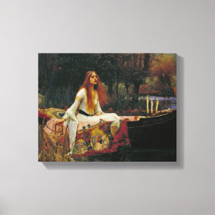 Lady of Shalott auf dem Wasser Leinwanddruck