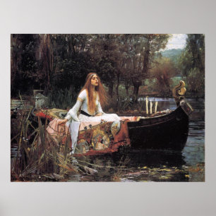 Lady of Shalott Canvas Print Poster