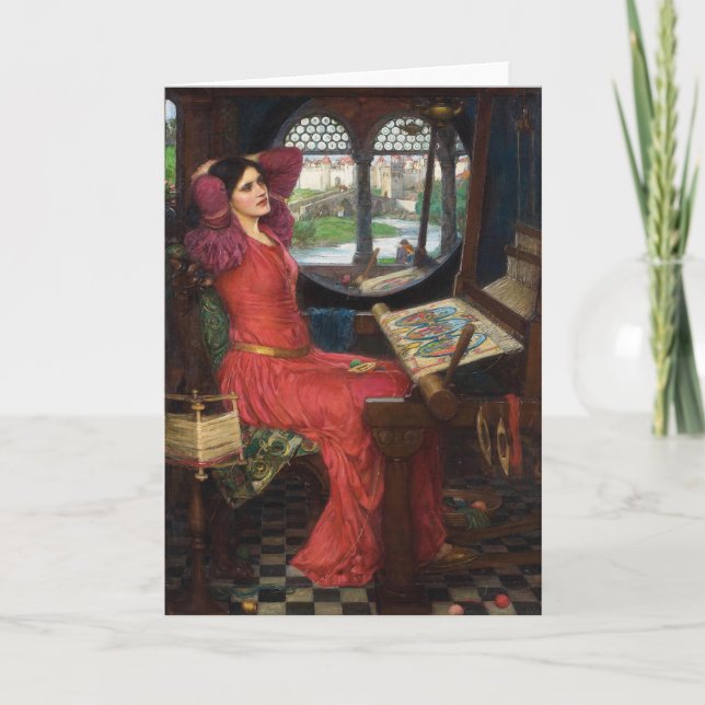 Lady of Shalott | John William Waterhouse Karte (Vorderseite)