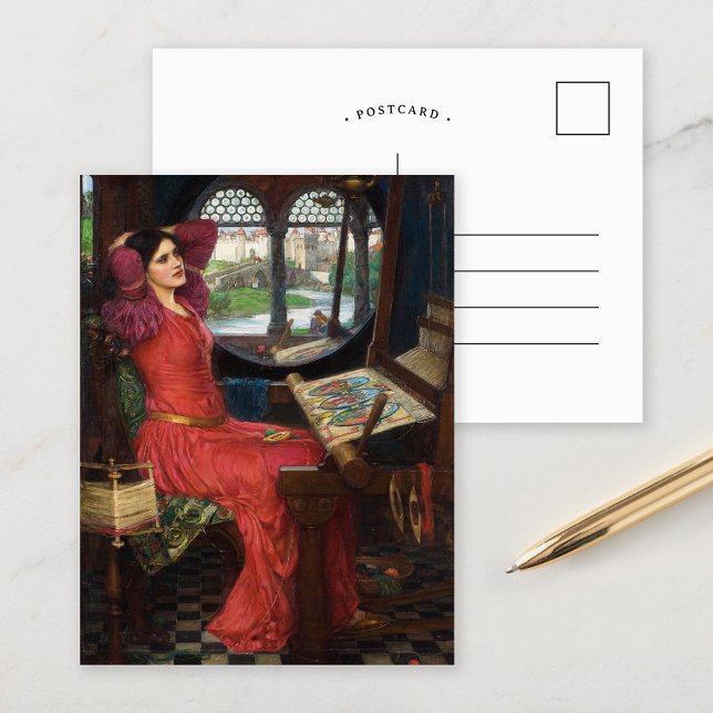 Lady of Shalott | John William Waterhouse Postkarte (Von Creator hochgeladen)
