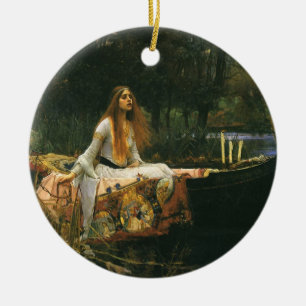 Lady of Shalott On Boat von John William Waterhous Keramikornament