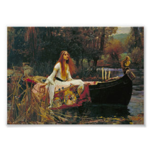 Lady of Shalott on Water Fotodruck