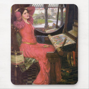 Lady of Shalott Pre-Raphaelite von J. W. Wasserhau Mousepad