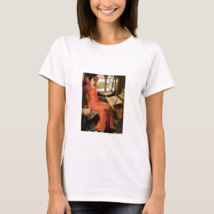 Lady of Shalott sitzt an ihrem Schreibtisch T-Shirt