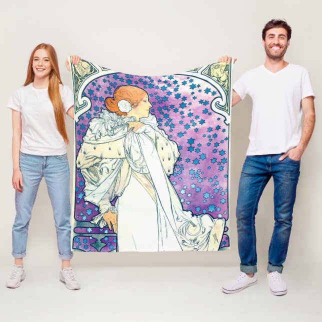 Lady of the Camelias, Alphonse Mucha Fleecedecke (Beispiel)