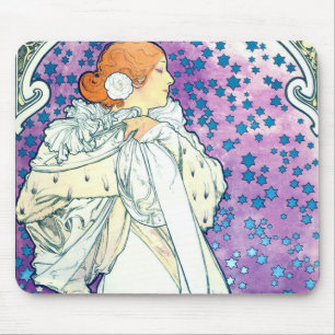 Lady of the Camelias, Alphonse Mucha Mousepad