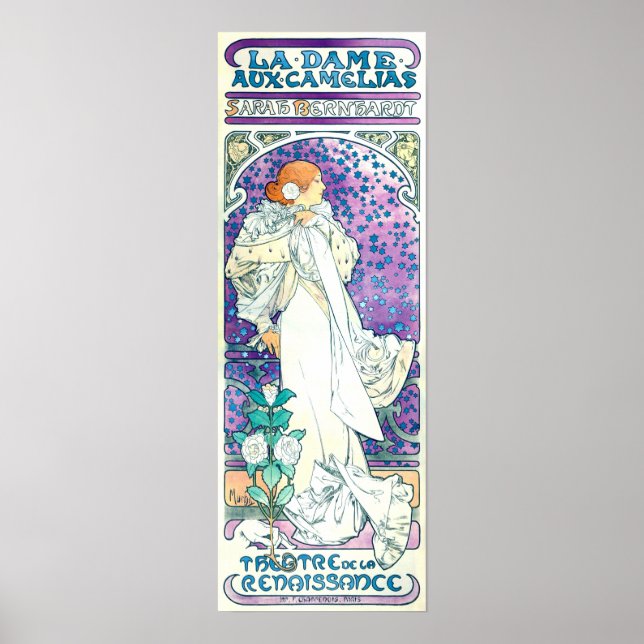 Lady of the Camelias, Alphonse Mucha Poster (Vorne)