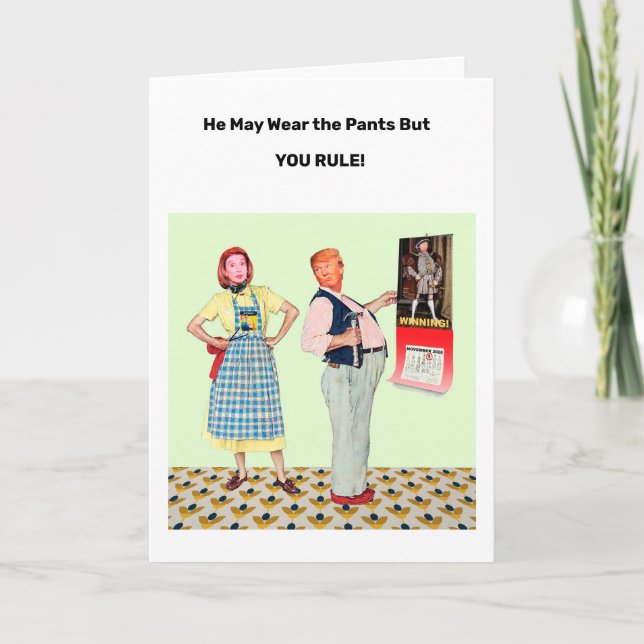 Lady of the House Geburtstagskarte Karte (Vorderseite)