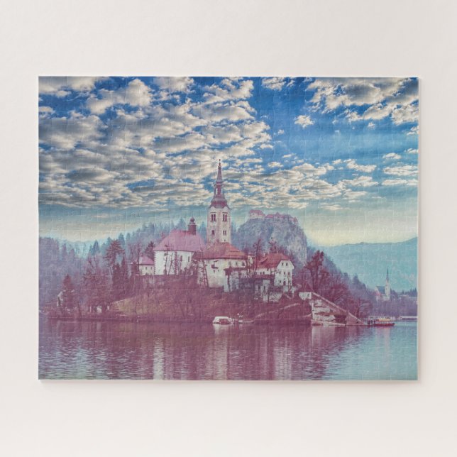 Lady of the Lake Bled Slovenien 16x20 520 Puzzle (Horizontal)