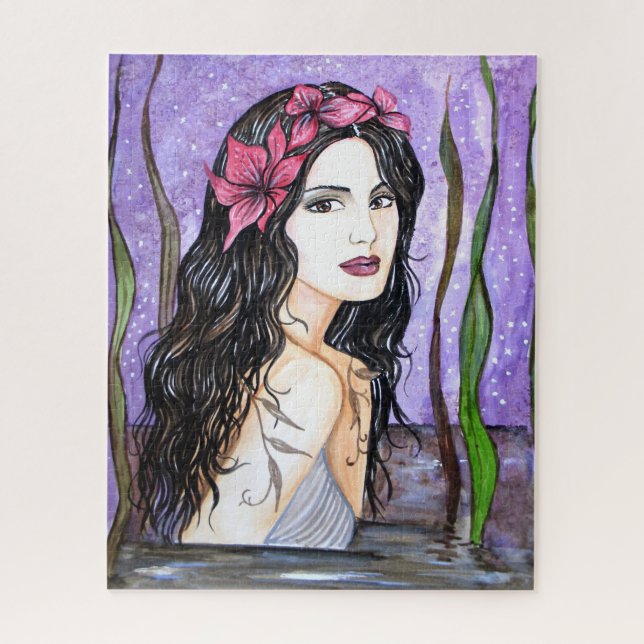 Lady of the Lake Fairy Tale Malerei Puzzle (Vertikal)