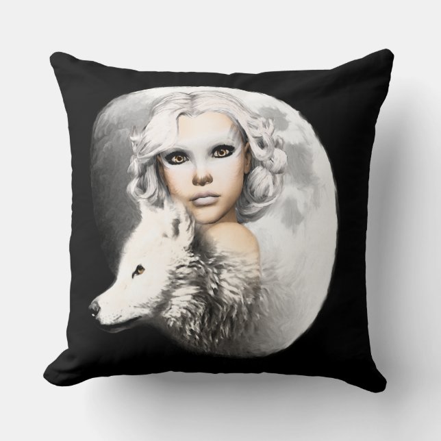 Lady of the Moon Kissen (Vorderseite)