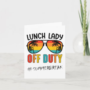 Lady Off Duty Letzter Schulsommer Karte
